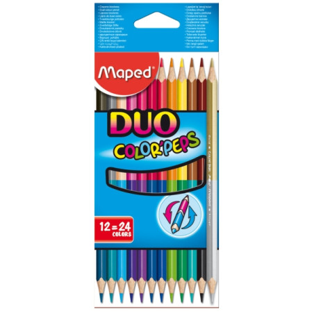 Maped Color´Peps Duo Pack de 12 Lapices Bicolores