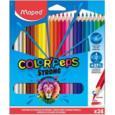 Maped Color´Peps Strong Pack de 24 Lapices Triangulares de