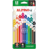 Alpino Up Pack con 12 Lapices de Colores Hexagonales - 3,17€