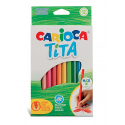 Carioca Tita Maxi Pack de 12 Lapices de Resina - 3,32€
