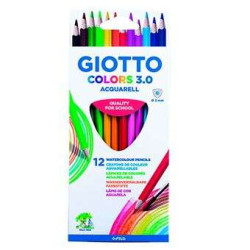 Giotto Colors Acquarell 3.0 Pack de 12 Lapices Triangulares