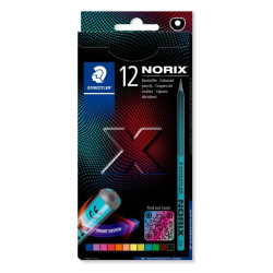 Staedtler Norix 186 Pack de 12 Lapices de Colores HB - 3,59€