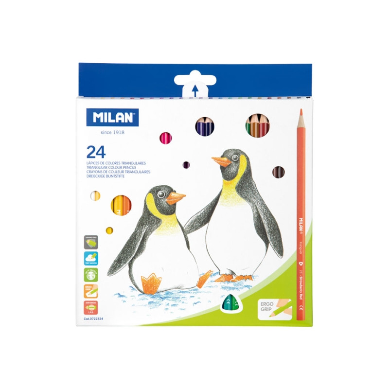 Milan Pack de 24 Lapices de Colores Compatible - 3,65€