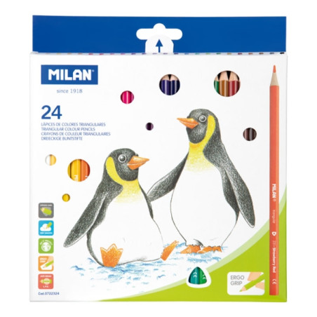 Milan Pack de 24 Lapices de Colores Compatible - 3,65€