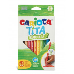 Carioca Tita Pack de 12 Lapices de Resina Compatible - 3,75€