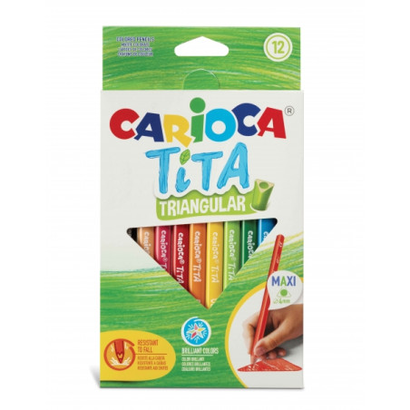 Carioca Tita Pack de 12 Lapices de Resina Compatible - 3,75€