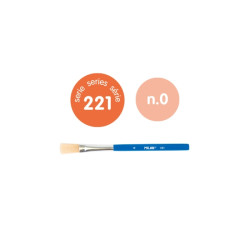 Milan 221 Pack de 10 Pinceles Planos para Cola y Tempera 