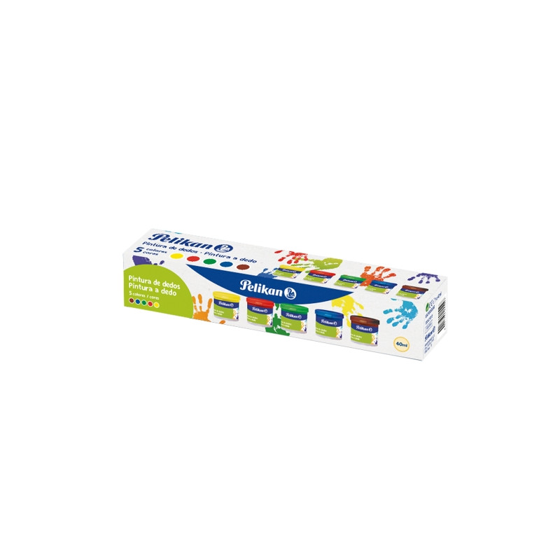 Pelikan Pack de 5 Botes de Pintura para Dedos - 5,36€