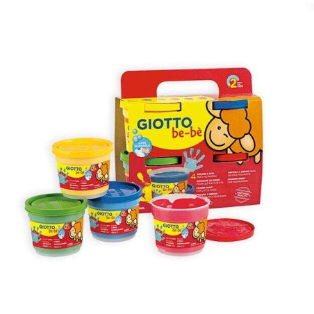 Giotto Bebe Pack de 4 Botes de Pintura para Dedos - 11,52€