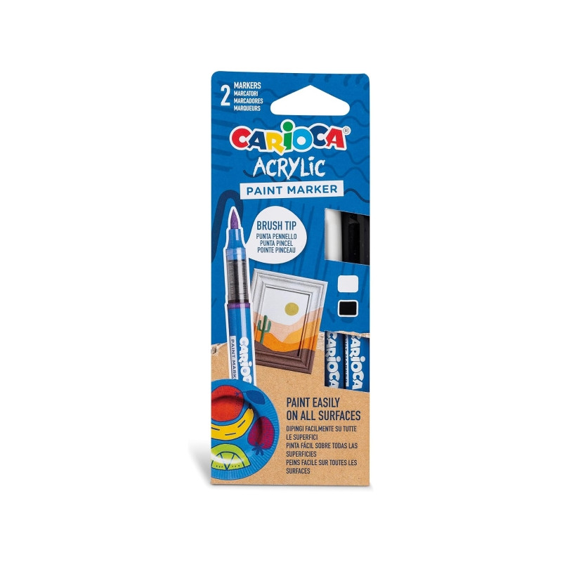 Cartucho de tinta Carioca Acrylic Pack de 2 Marcadores de