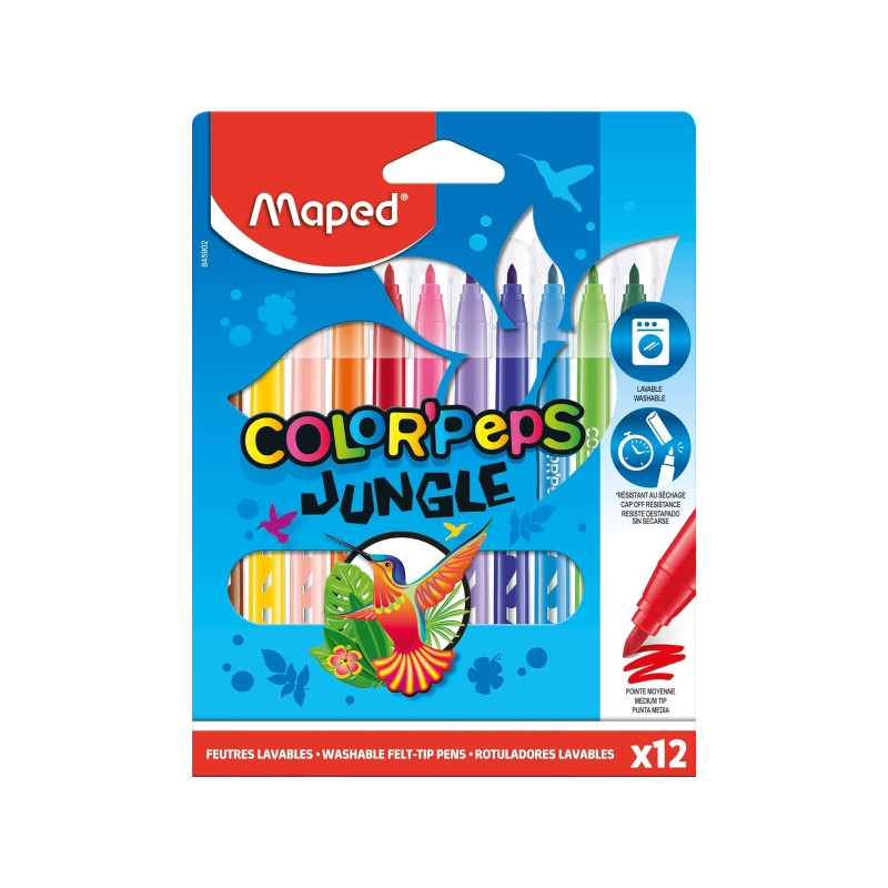 Cartucho de tinta Maped Color´Peps Jungle Pack de 12