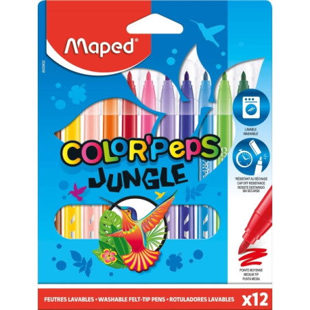 Cartucho de tinta Maped Color´Peps Jungle Pack de 12