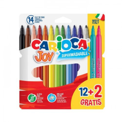 Carioca Joy Superlavables Pack de 12+2 Rotuladores - 1,52€