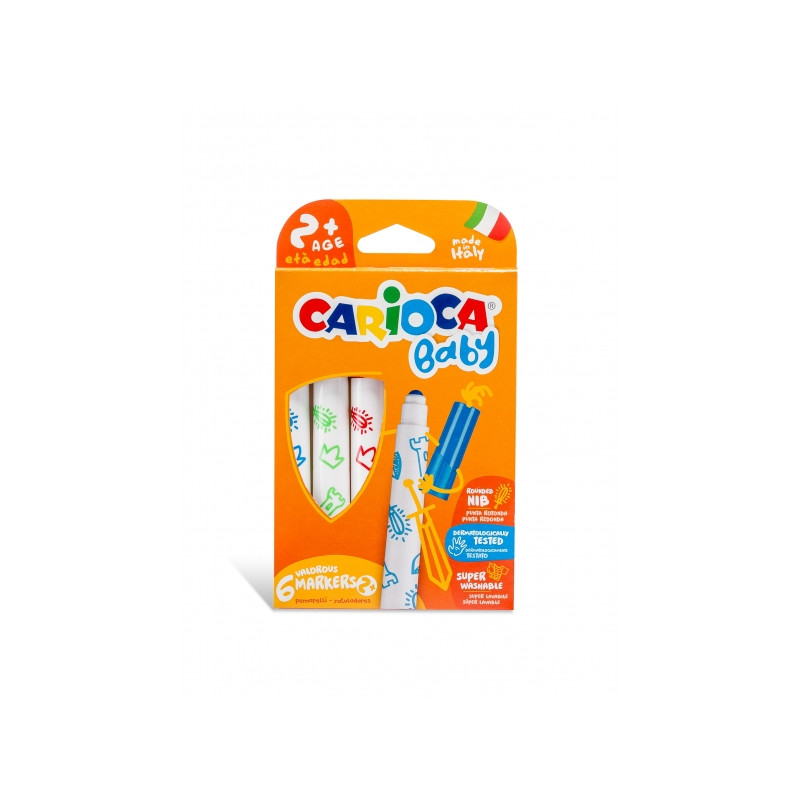 Carioca Baby Marker Pack de 6 Rotuladores Compatible - 2,20€