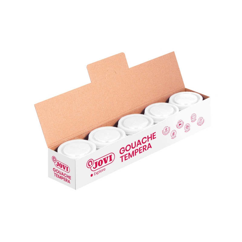 Jovi Bote de Tempera Escolar 35ml Blanco Compatible - 0,73€