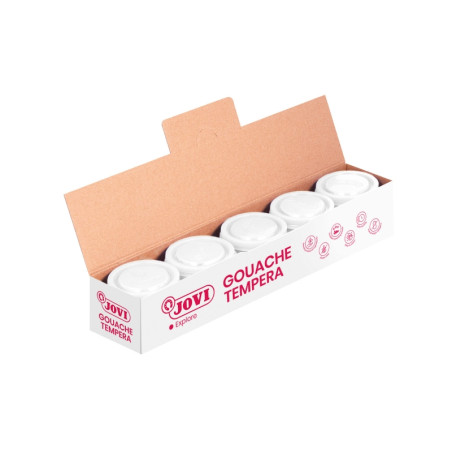 Jovi Bote de Tempera Escolar 35ml Blanco Compatible - 0,73€