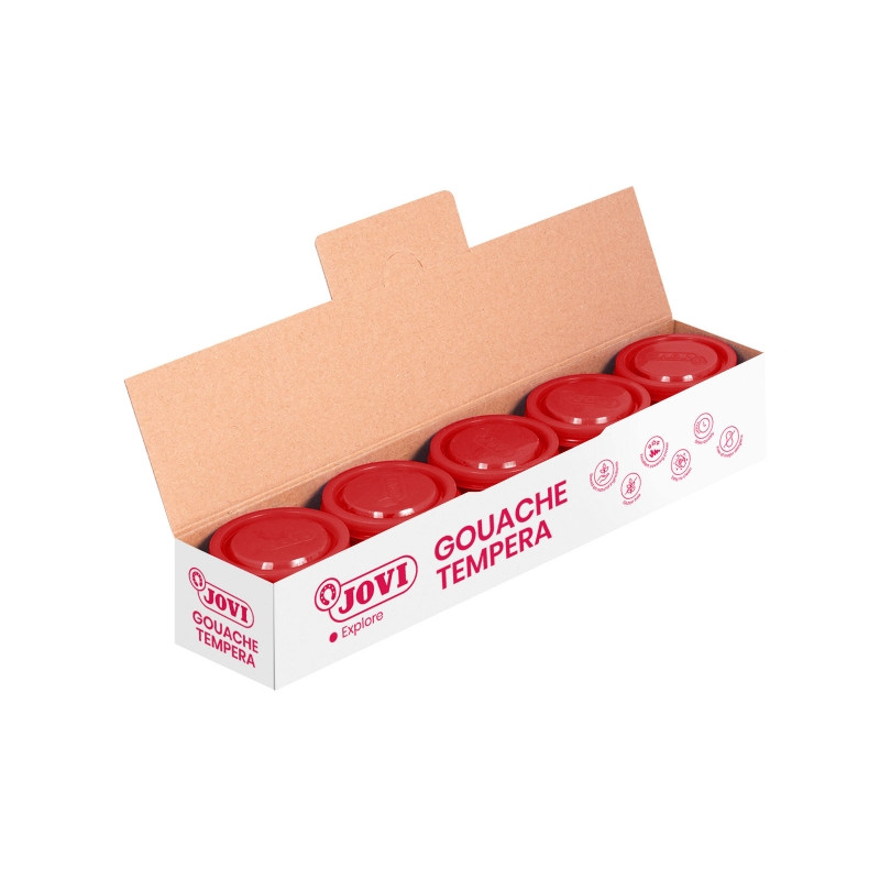 Jovi Bote de Tempera Escolar 35ml Rojo Compatible - 0,73€