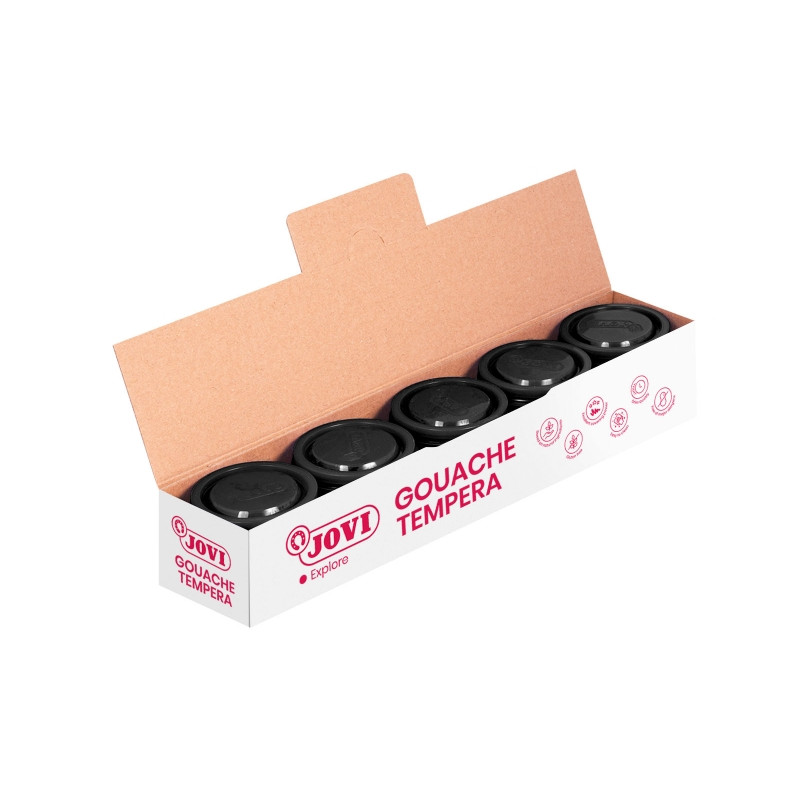 Jovi Bote de Tempera Escolar 35ml Negro Compatible - 0,73€