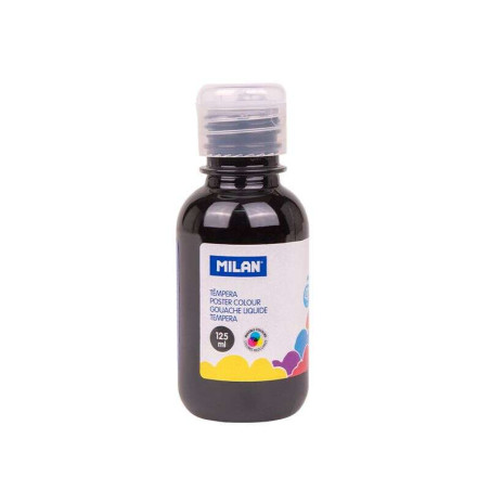 Milan Botella de Tempera 125ml Negro Compatible - 1,36€