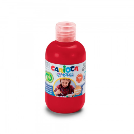 Carioca Botella de Tempera 250ml Rojo Compatible - 1,73€
