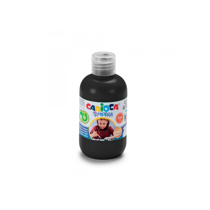 Carioca Botella Tempera 250ml Negro Compatible - 1,73€
