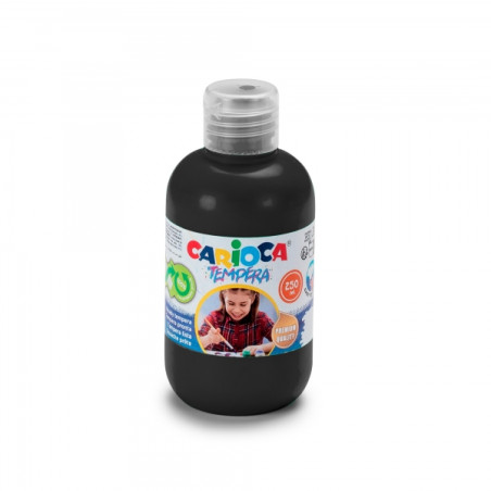 Carioca Botella Tempera 250ml Negro Compatible - 1,73€