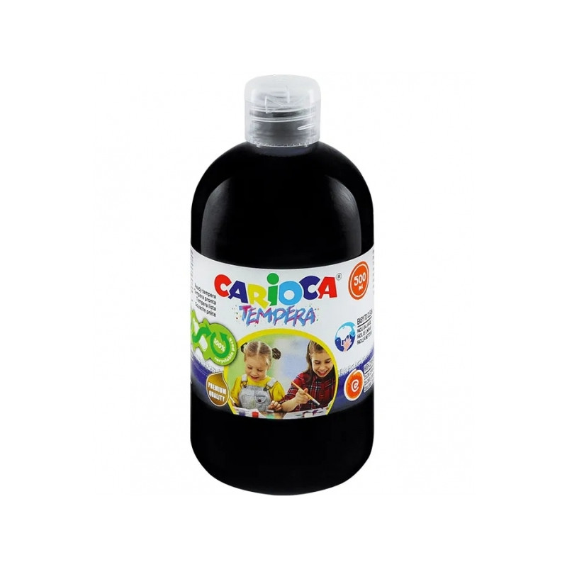 Carioca Botella de Tempera 500ml Negro Compatible - 2,24€