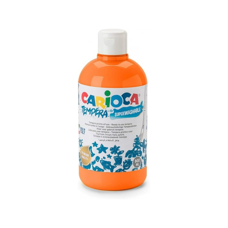 Carioca Botella Tempera 500ml Naranja Compatible - 2,24€