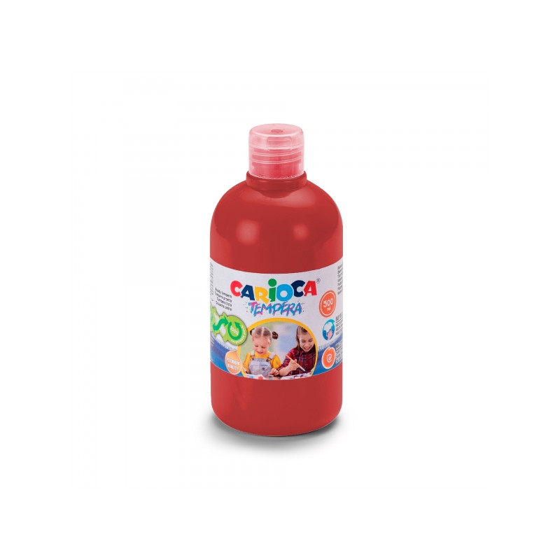 Carioca Botella de Tempera 500ml Rojo Compatible - 2,24€