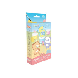 Jovi Kawaii Pack con 6 Botes de Tempera 35ml + Pincel 