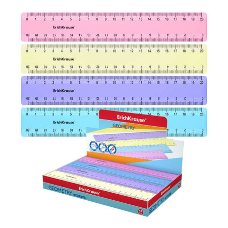 ErichKrause Regla de Plastico 20cm Compatible - 17,04€