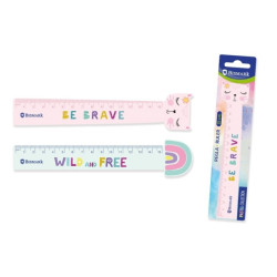 Bismark Regla 15cm con Decoraciones de Frases Motivadoras 