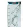 Safta Pack de 4 Reglas Transparente Compatible - 1,57€