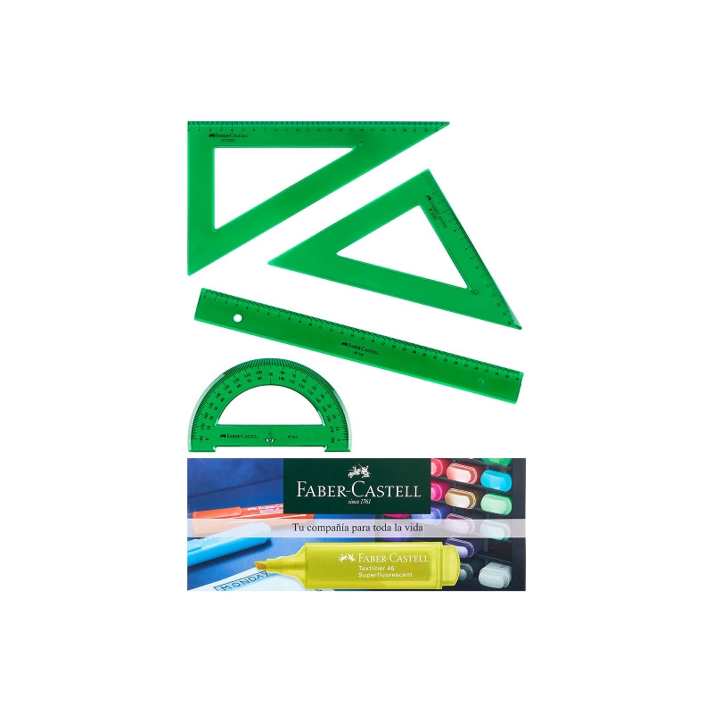 Faber-Castell Pack Escolar de 4 Reglas Compatible - 3,57€