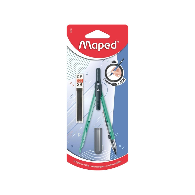 Maped Duo+Pen Pack de Compas Duo + Cajita de Minas - 4,05€