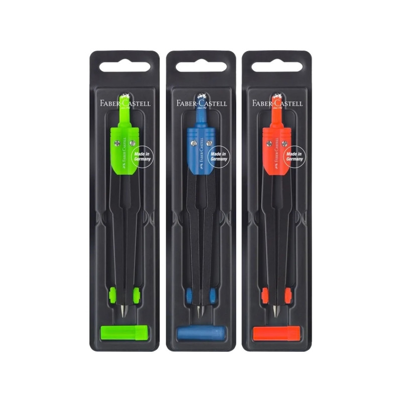Faber-Castell Compas Escolar Plata/Negro Compatible - 22,63€