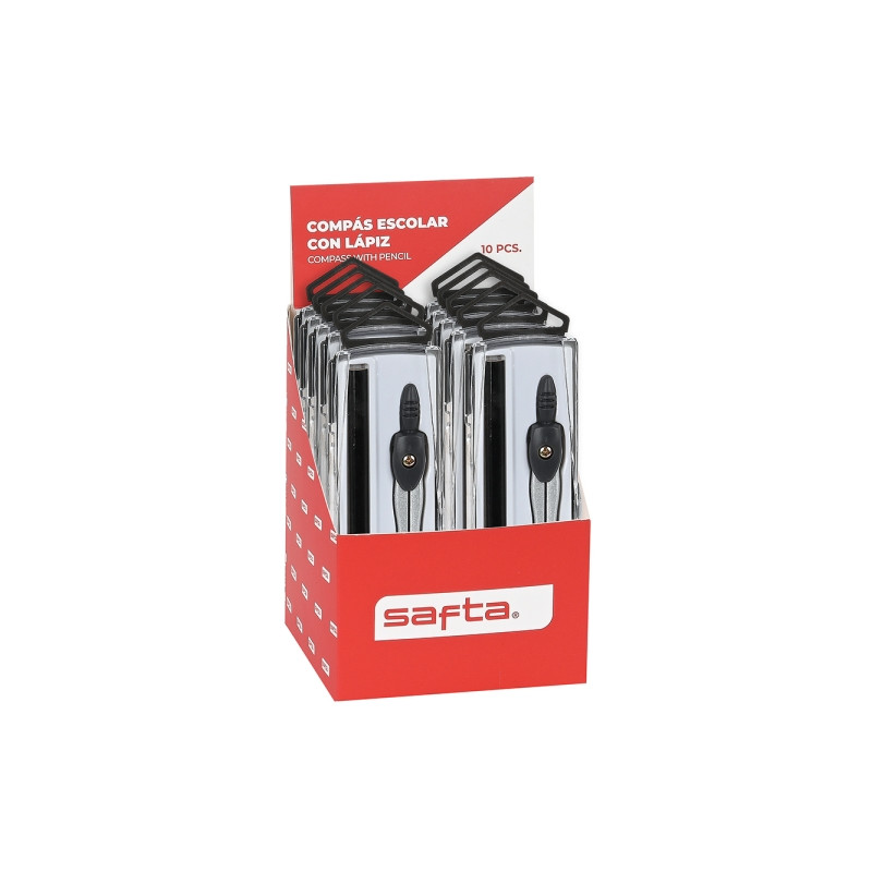 Safta Expositor con 10 Compases Escolares - 12,44€