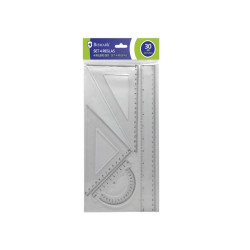 Bismark Quality Pack de 4 Reglas para Dibujo - 0,90€