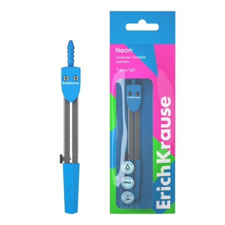 ErichKrause Neon Compas Escolar Azul Compatible - 1,00€