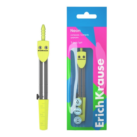 ErichKrause Neon Compas Escolar Amarillo Compatible - 1,00€