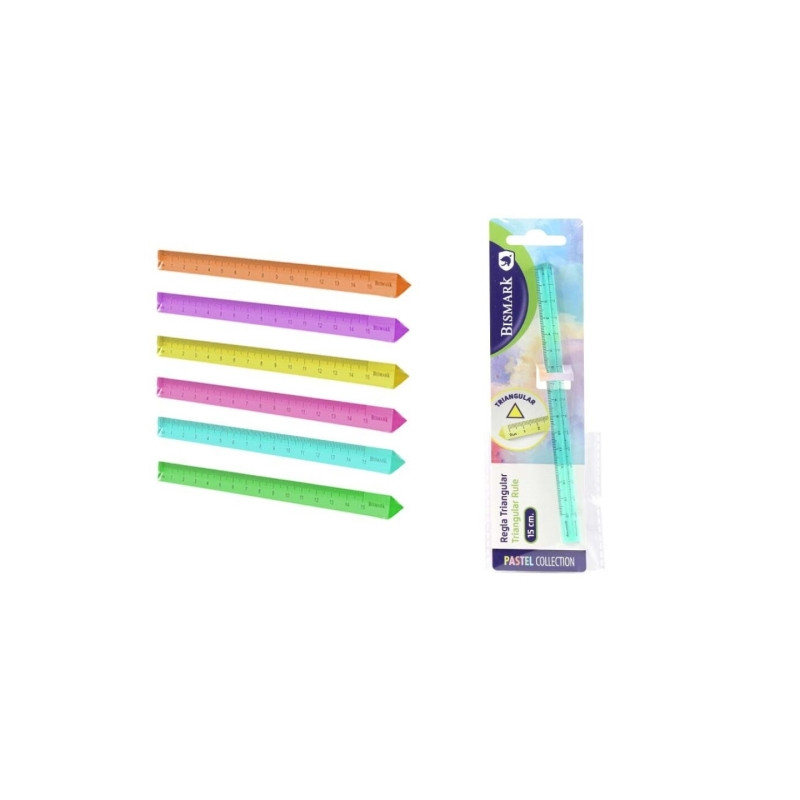 Bismark Regla Triangular 15cm Surtido Compatible - 1,10€