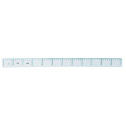 Safta Cristal Regla de 60cm Transparente Compatible - 1,20€