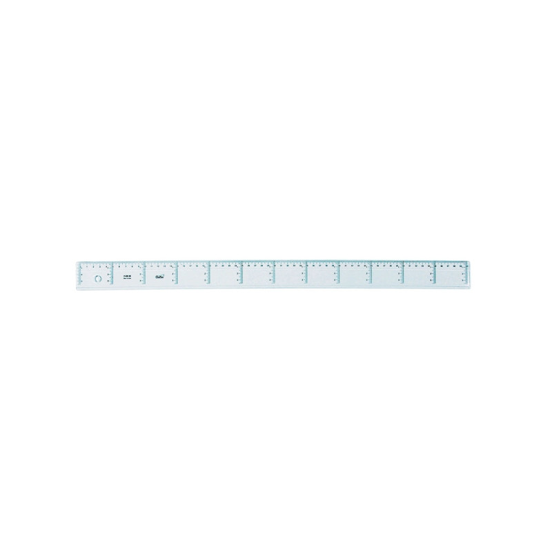 Safta Cristal Regla de 60cm Transparente Compatible - 1,20€