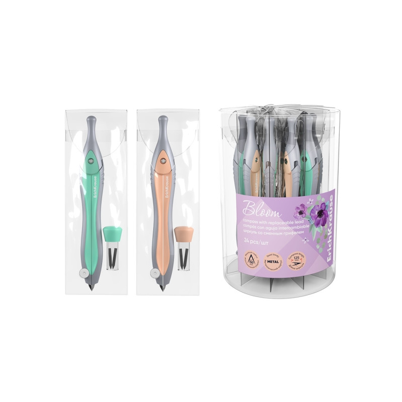 ErichKrause Pastel Bloom Compas Escolar Compatible - 32,23€