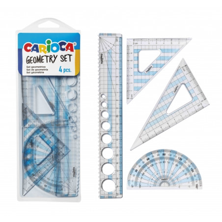 Carioca Pack Geometrico de 4 Herramientas Compatible - 1,44€
