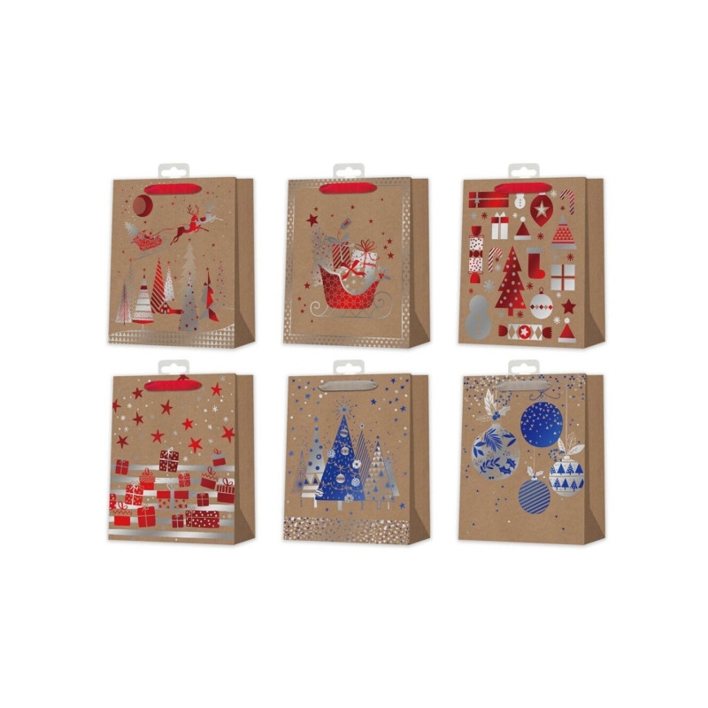 Bismark Bolsa de Papel Kraft Navidad Compatible - 18,44€