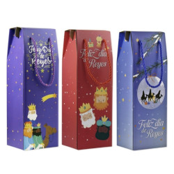 Bismark Caja/Bolsa de Carton con Asa para Botellas Reyes