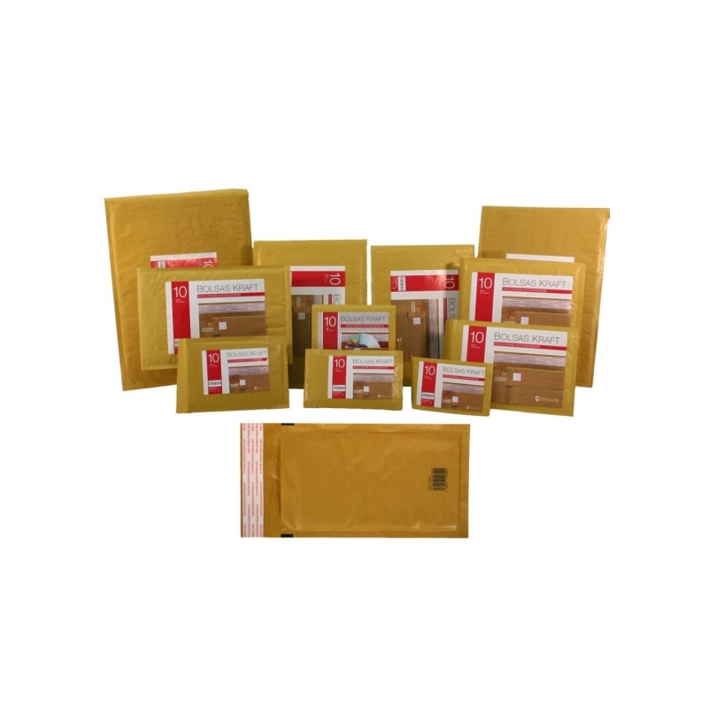 Bismark Bolsa Acolchada Kraft 180x165mm Compatible - 2,06€