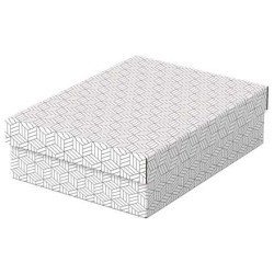 Esselte Pack de 3 Cajas Medianas de Almacenamiento con Tapa