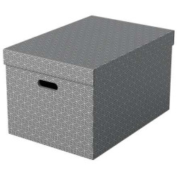 Esselte Pack de 3 Cajas Grandes de Almacenamiento con Tapa